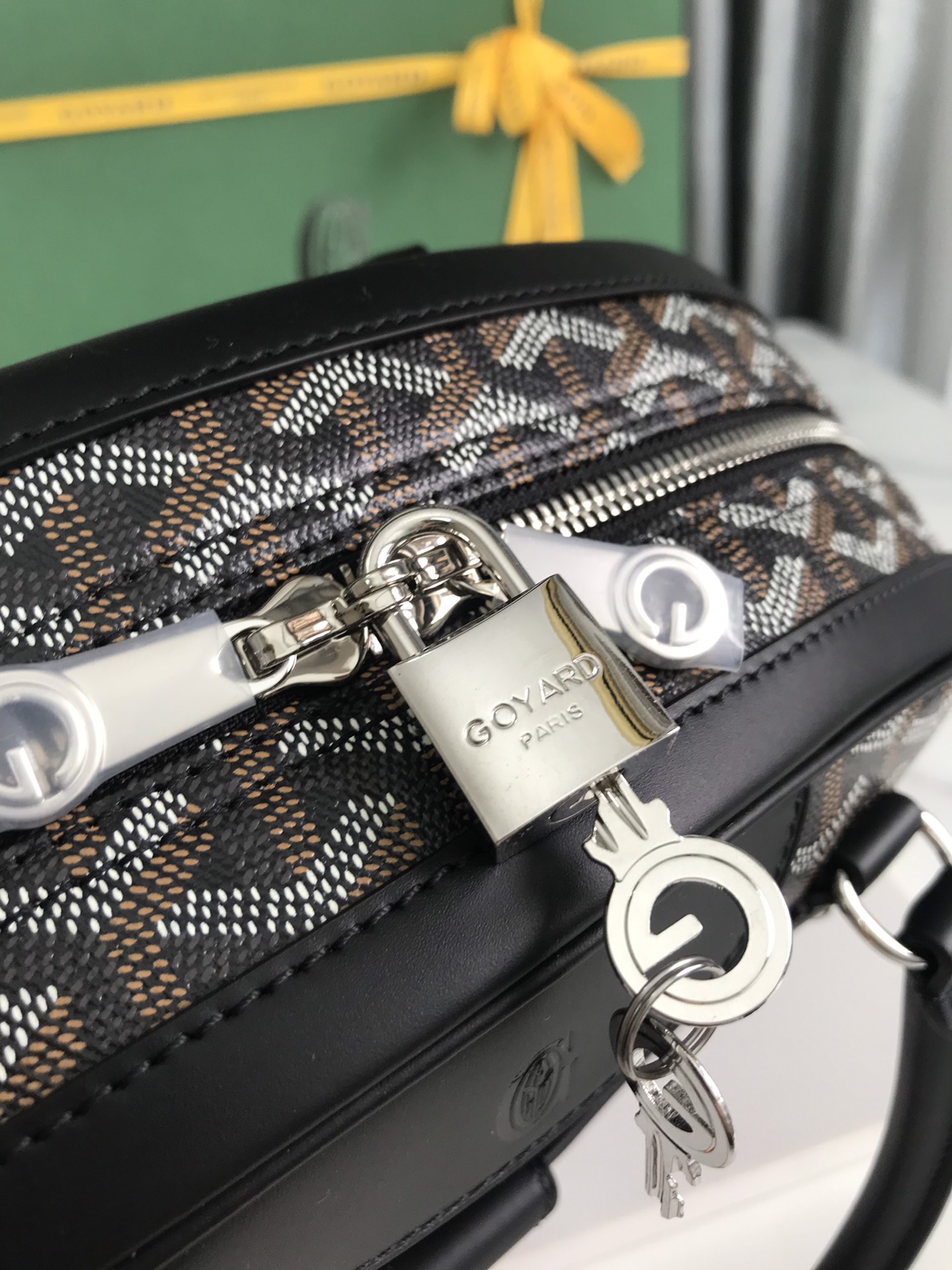 Goyard Saint Jeanne Bag Coated Canvas PM black