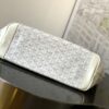 Goyard White Goyardine Coated Canvas and Leather Saint Louis