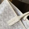 Goyard White Goyardine Coated Canvas and Leather Saint Louis