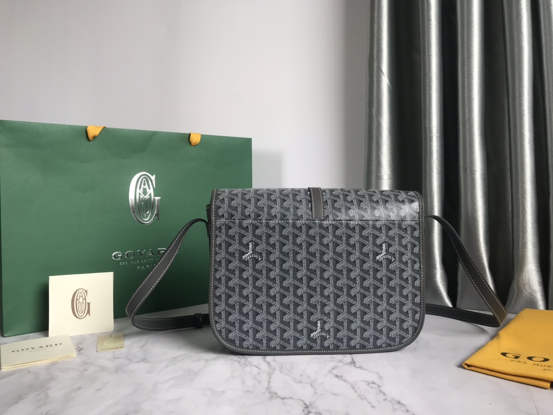Goyard Pre-Owned monogram-pattern Leather Bag | Grey