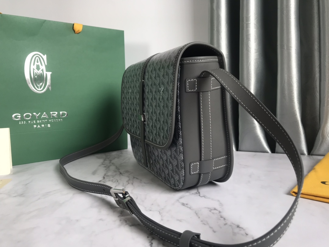Goyard Pre-Owned monogram-pattern Leather Bag | Grey