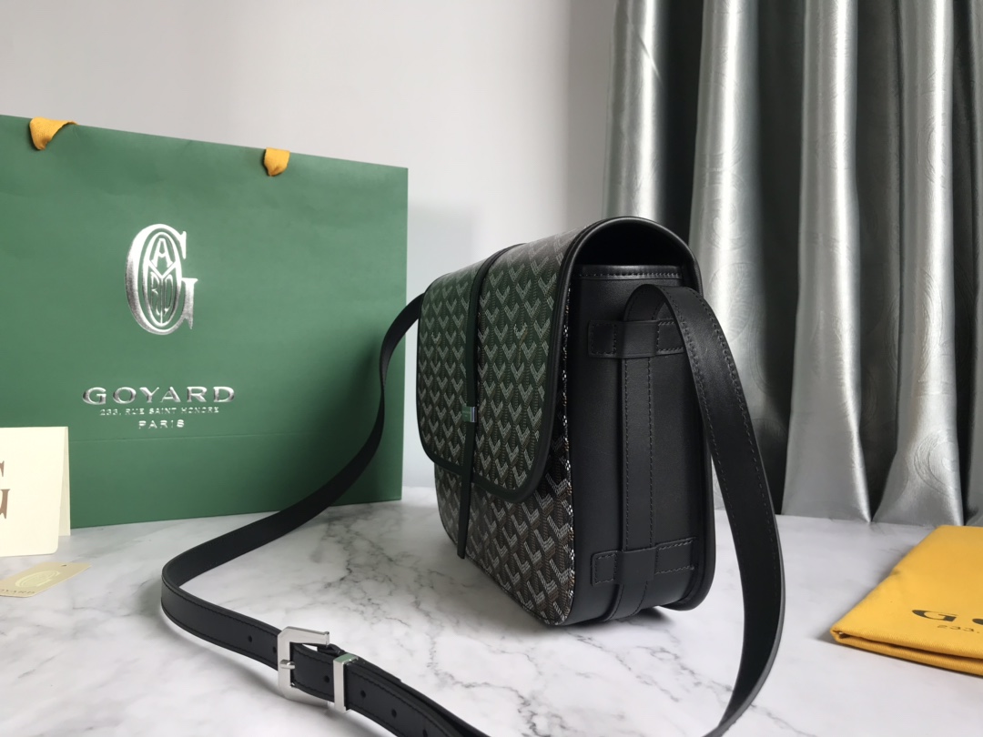 GOYARD Goyardine Belvedere II PM Messenger Bag Black