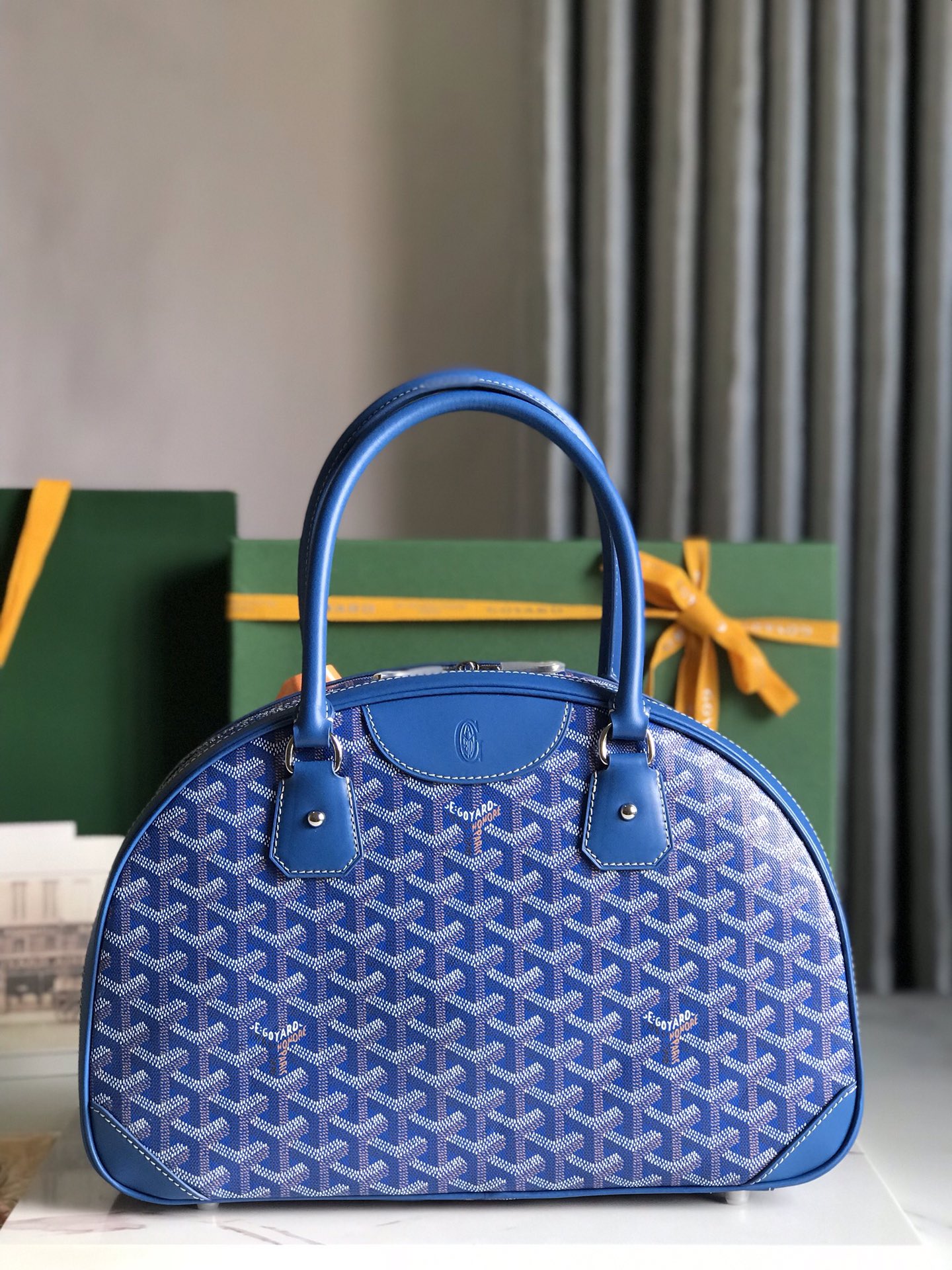 Goyard Saint Jeanne Bag Coated Canvas PM blue