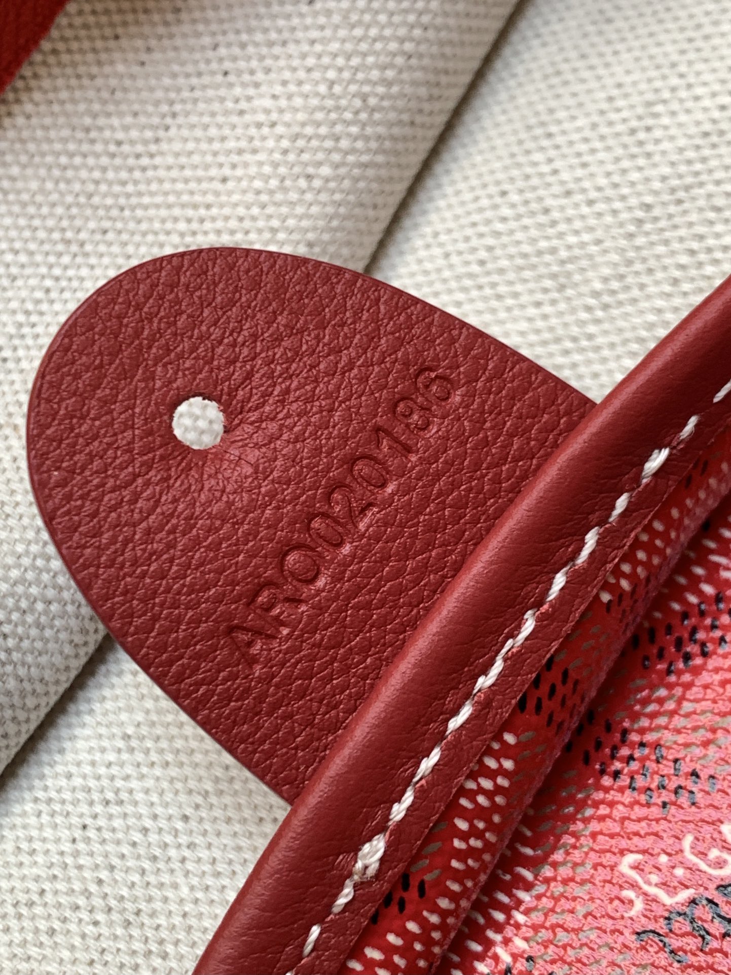 Goyard Artois Tote Coated Canvas PM Red 2311341