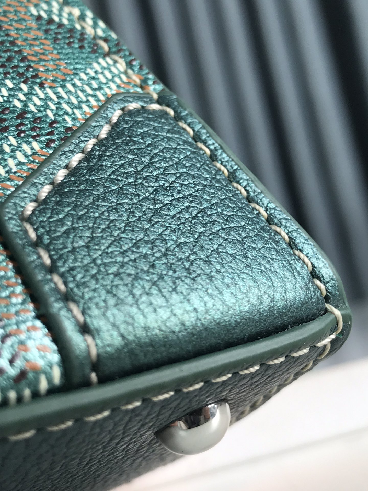 Goyard Saigon Structure Nano Pearly Green Goyardine