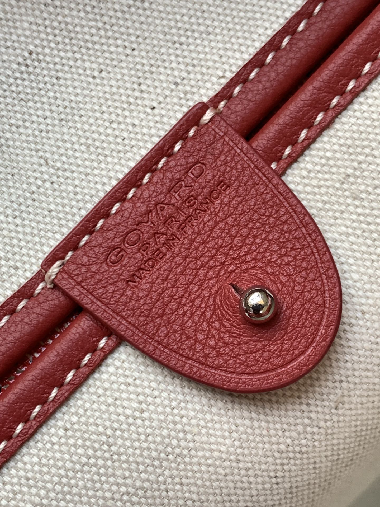 Goyard Artois Tote Coated Canvas PM Red 2311341