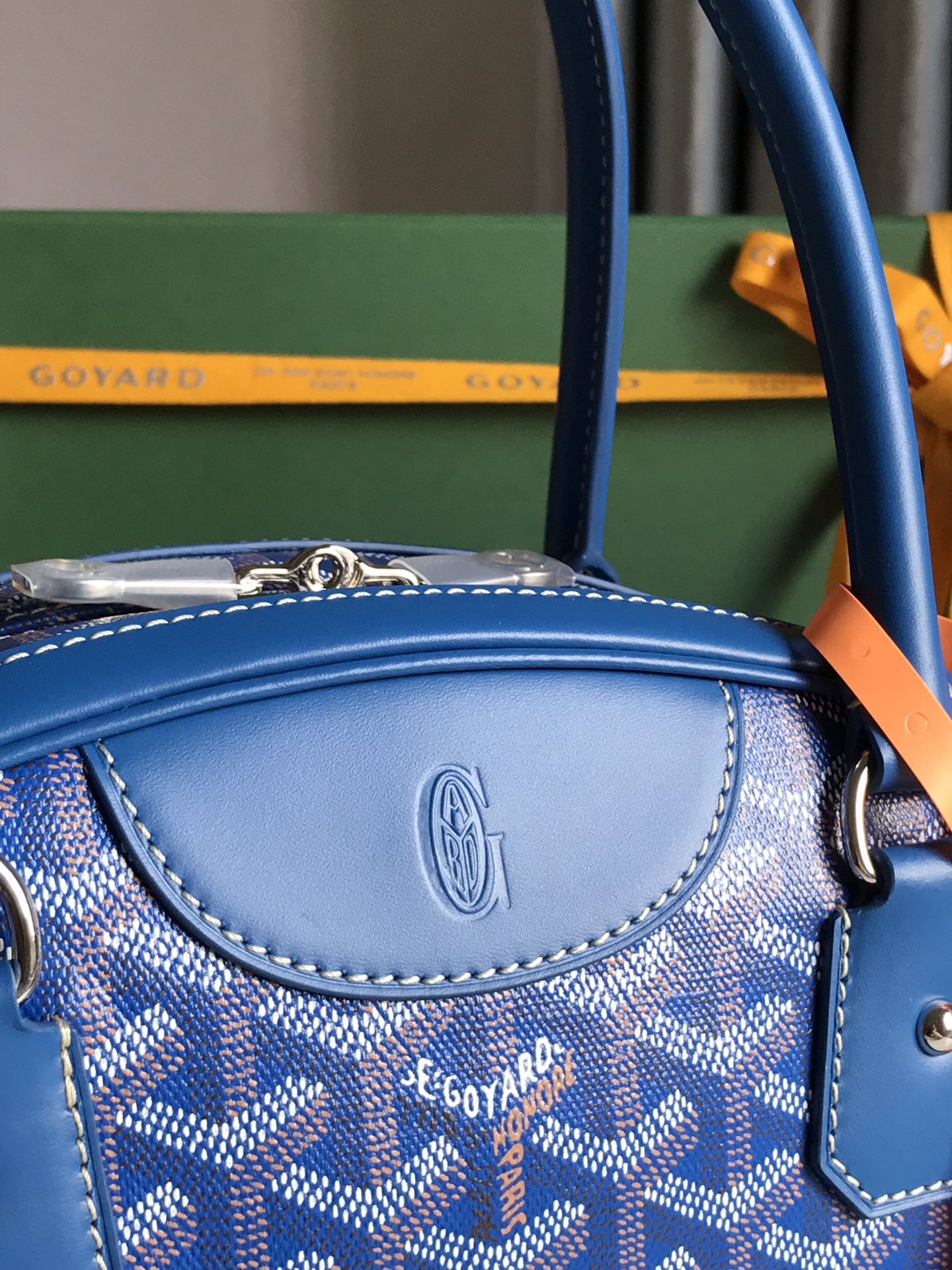 Goyard Saint Jeanne Bag Coated Canvas PM blue