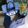 Goyard Saigon Tote Sky Blue Goyardine Canvas Palladium