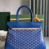 Goyard Saigon Tote Sky Blue Goyardine Canvas Palladium