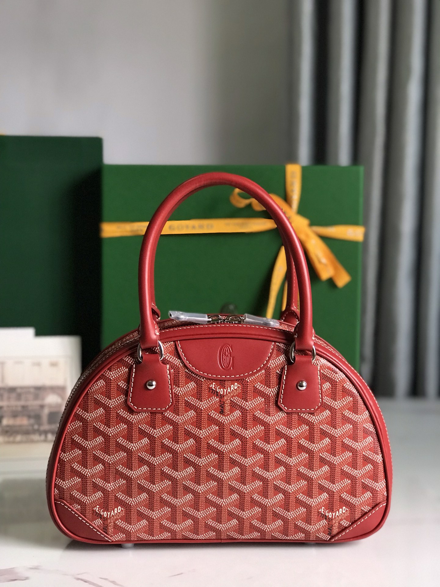 Goyard Saint Jeanne Bag Coated Canvas PM red