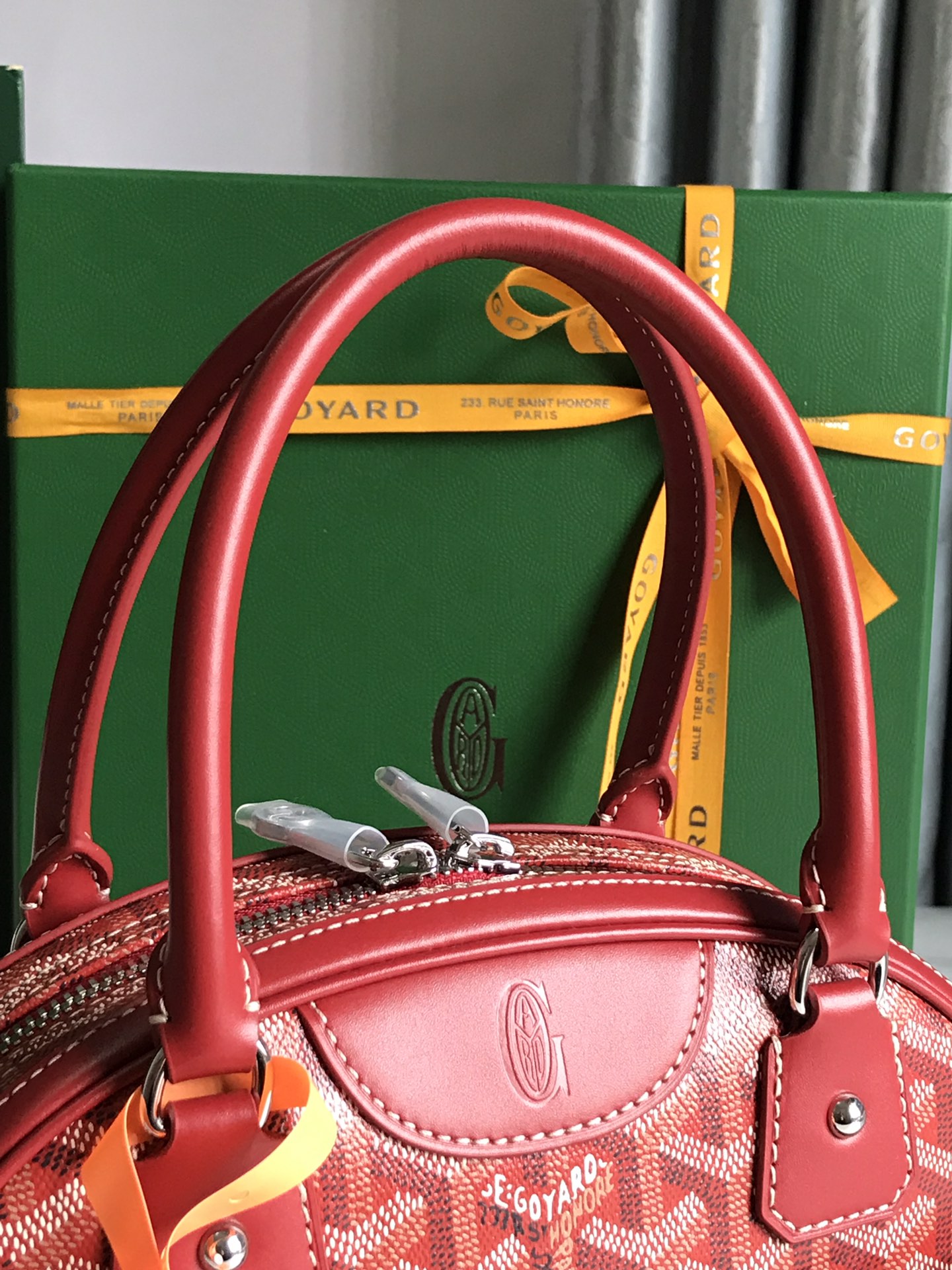 Goyard Saint Jeanne Bag Coated Canvas PM red