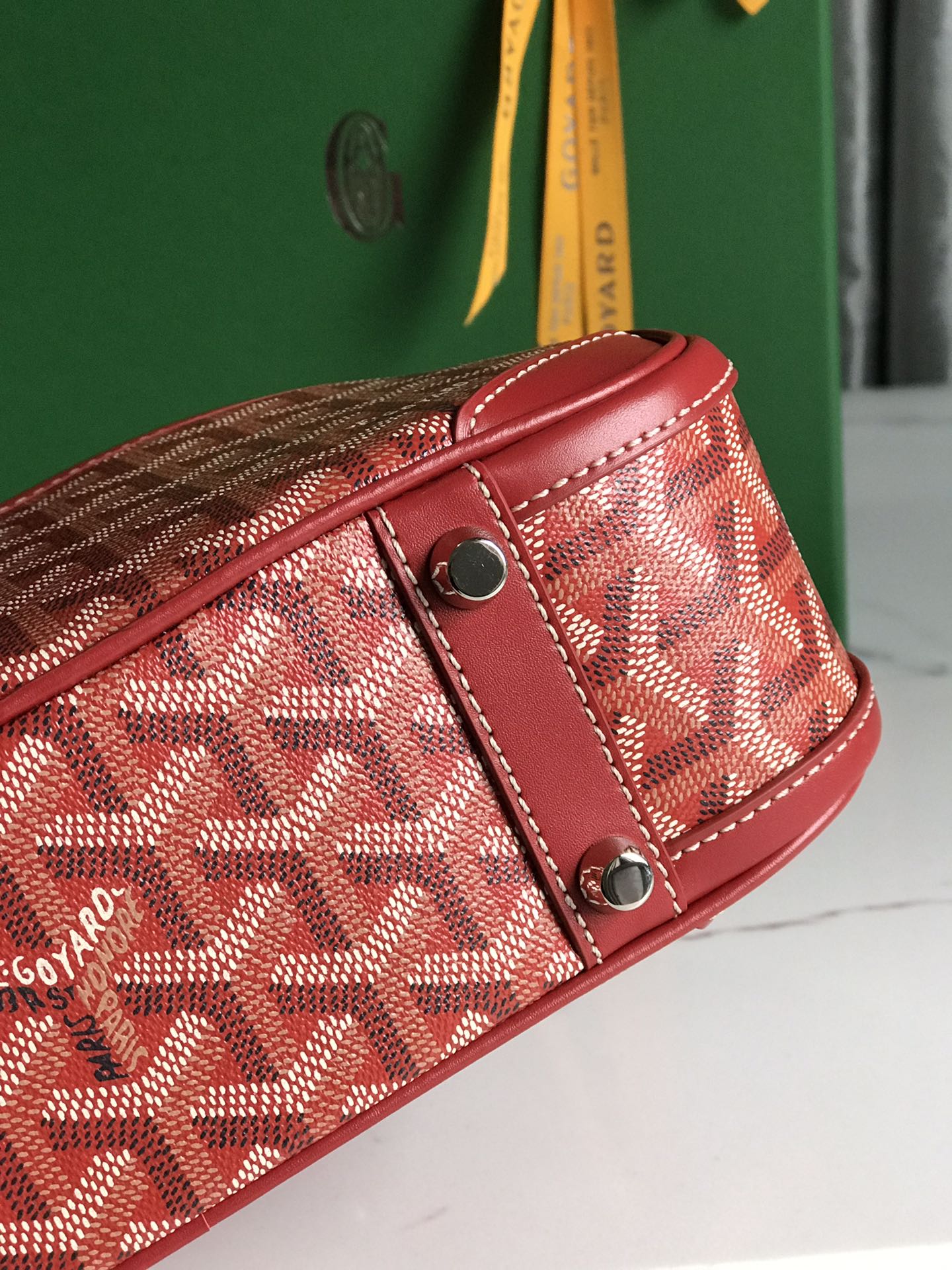 Goyard Saint Jeanne Bag Coated Canvas PM red