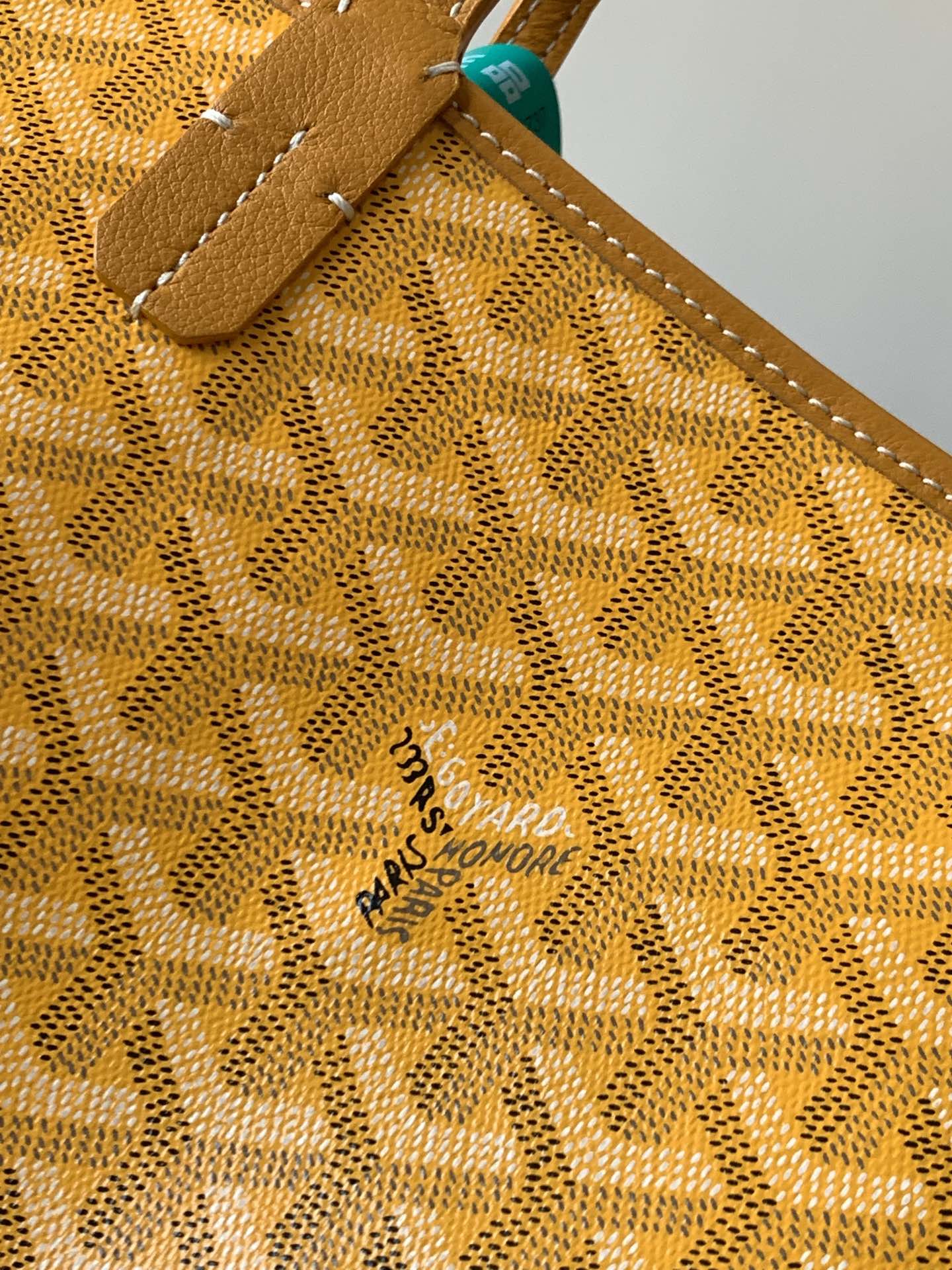 Goyard Yellow Goyardine Coated Canvas and Leather Saint Louis PM Tote Goyard |