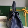 Goyard Saigon Tote Navy Blue Goyardine Canvas ...