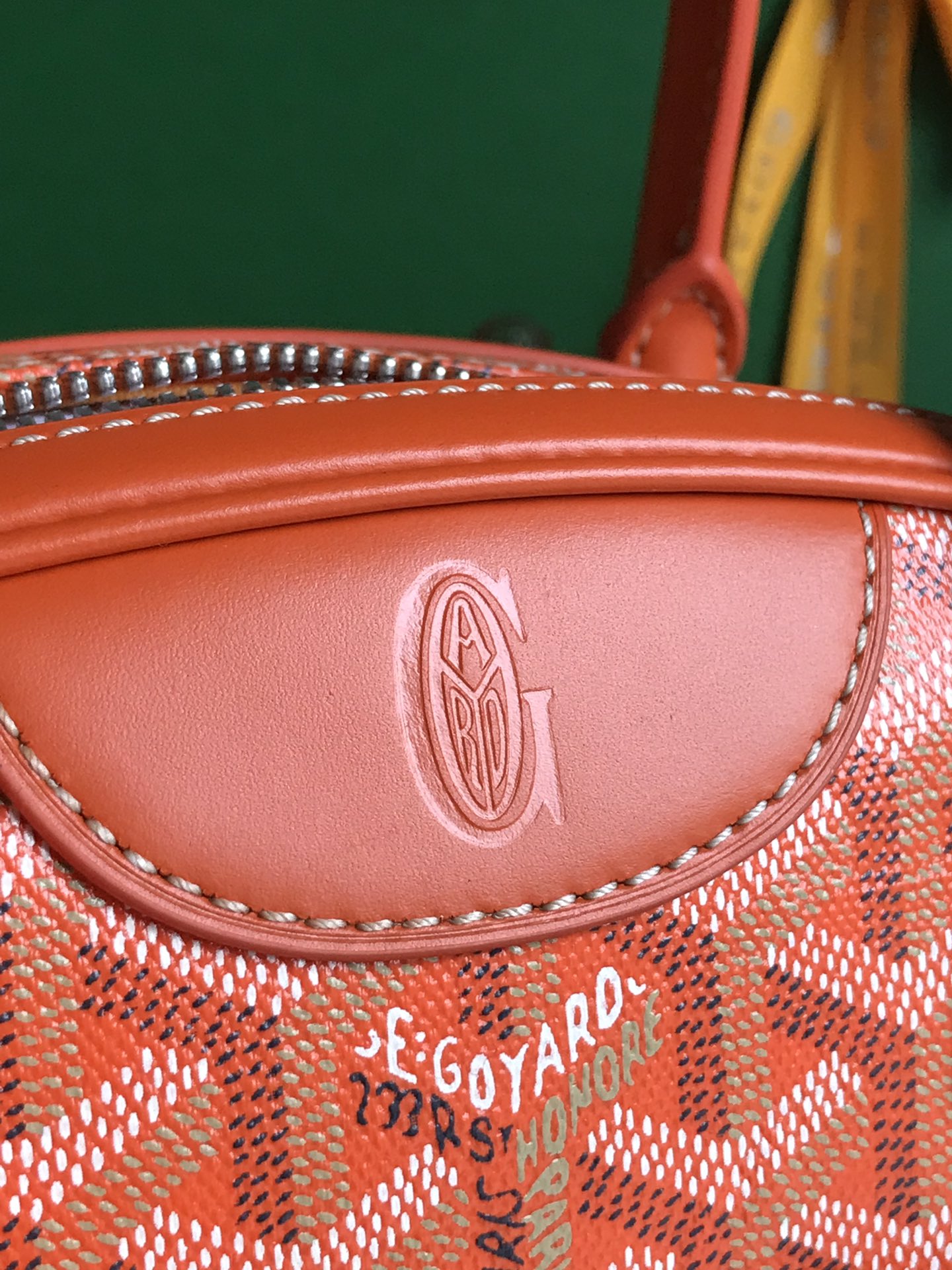 Goyard Saint Jeanne Bag Coated Canvas PM orange