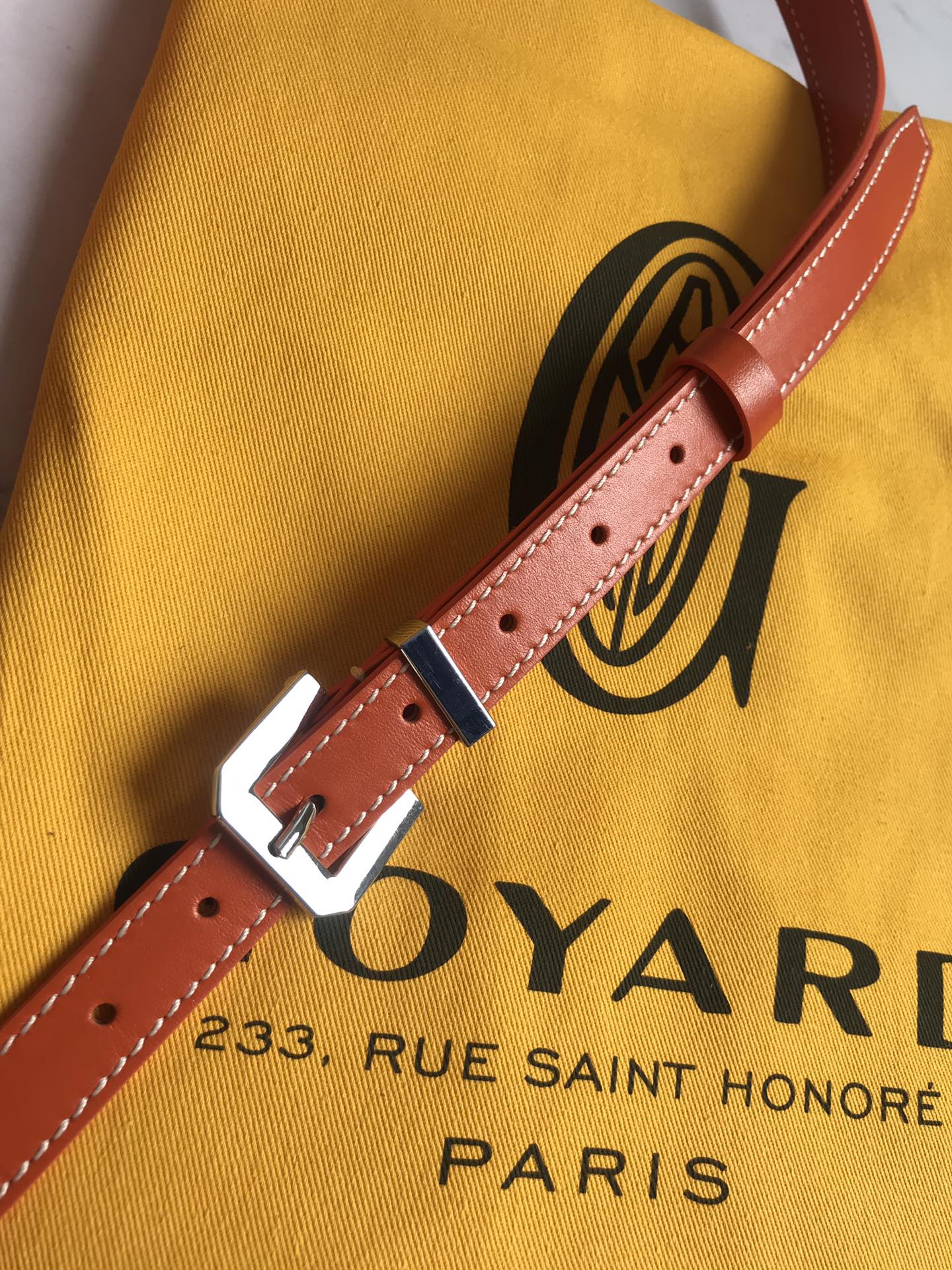 GOYARD Goyardine Belvedere II MM Messenger Bag Orange 516742