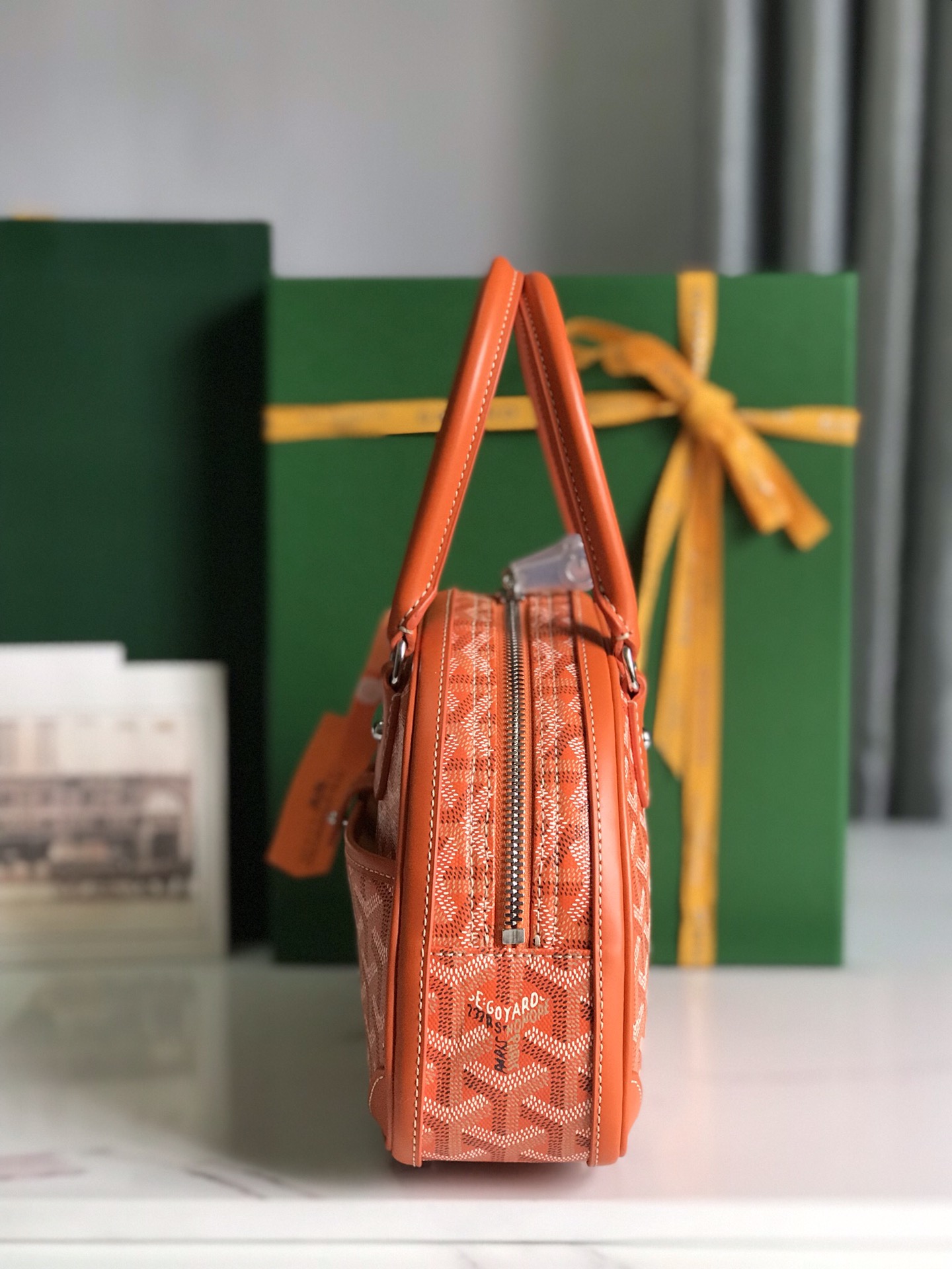Goyard Saint Jeanne Bag Coated Canvas PM orange