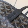 Goyard Black Goyardine Coated Canvas and Leather Saint Louis