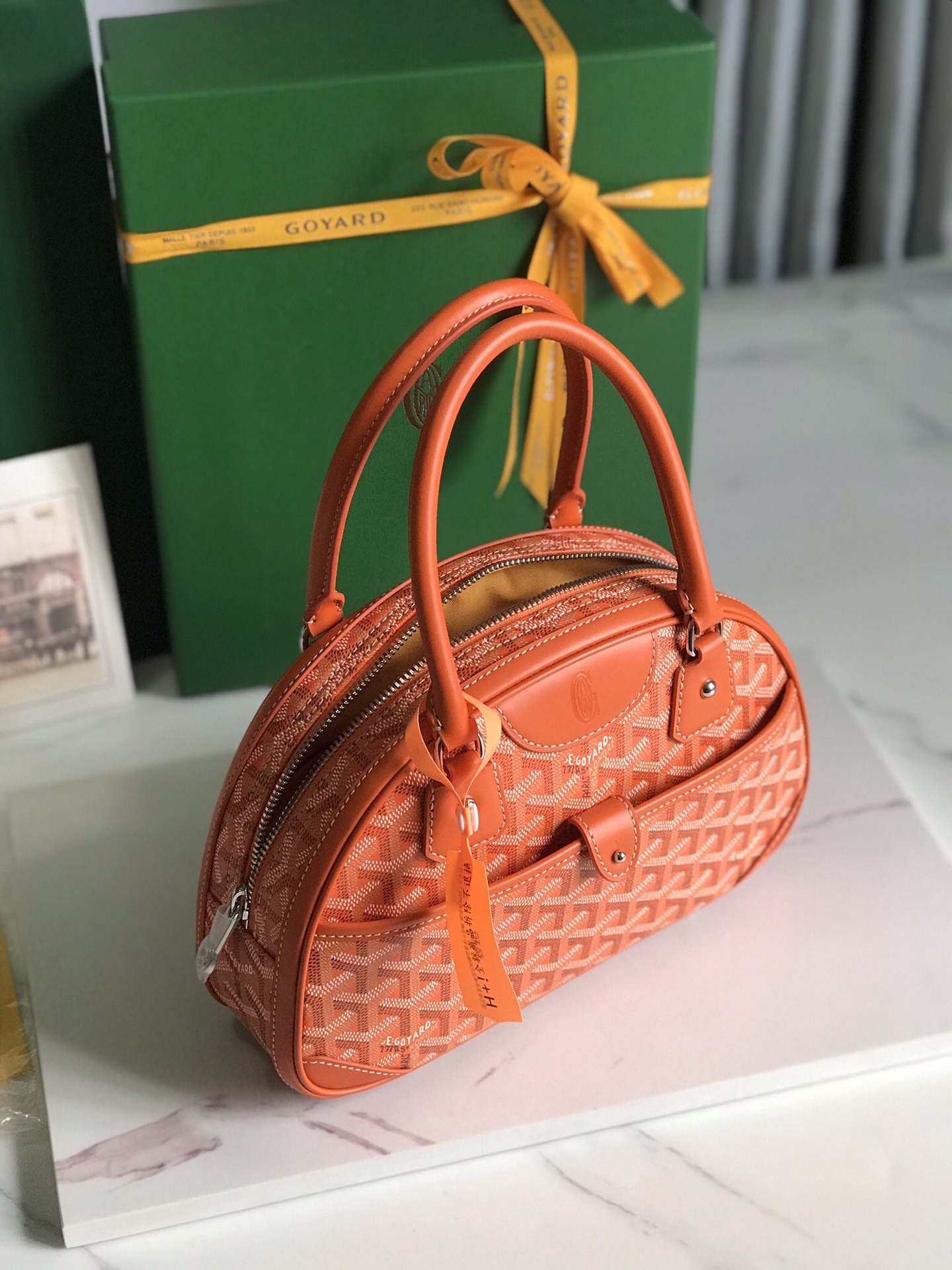 Goyard Saint Jeanne Bag Coated Canvas PM orange