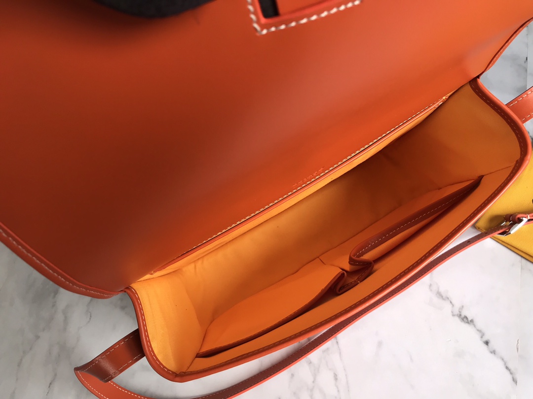 GOYARD Goyardine Belvedere II MM Messenger Bag Orange 516742