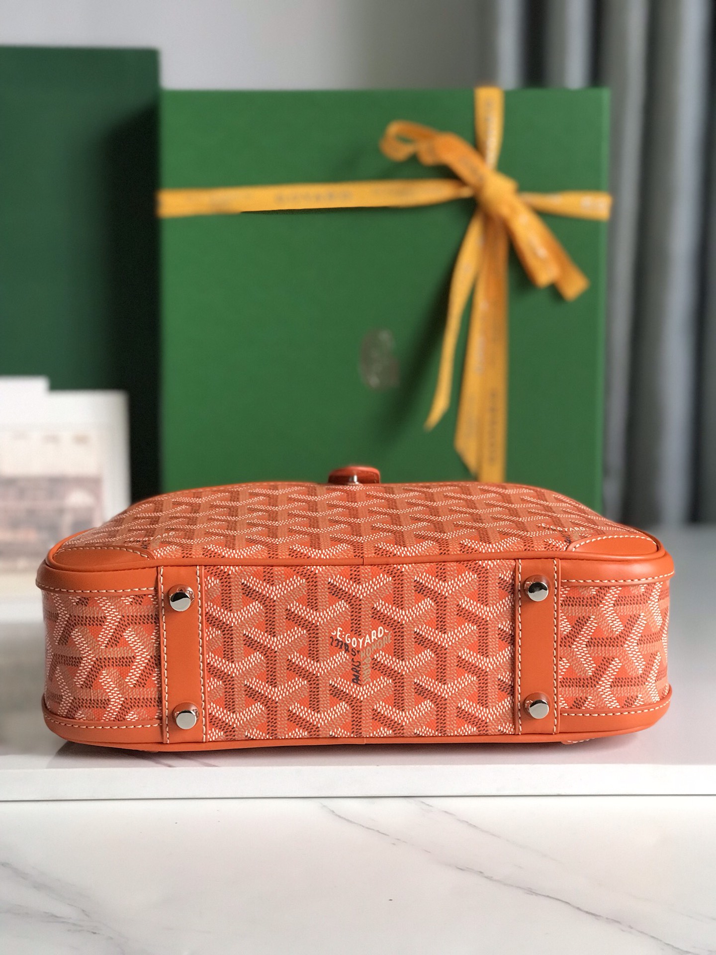 Goyard Saint Jeanne Bag Coated Canvas PM orange