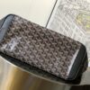 Goyard Black Goyardine Coated Canvas and Leather Saint Louis