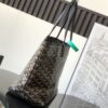 Goyard Black Goyardine Coated Canvas and Leather Saint Louis