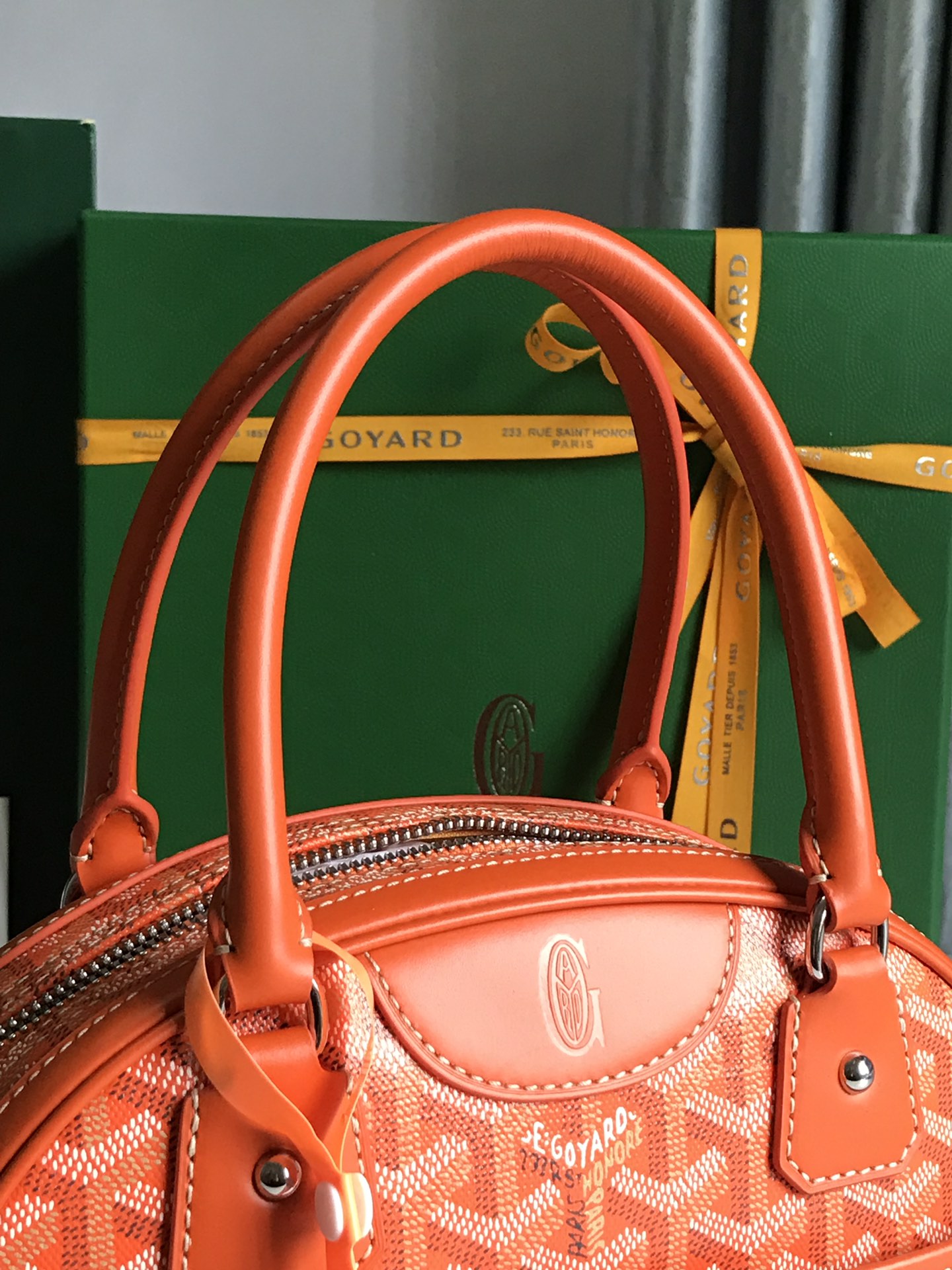 Goyard Saint Jeanne Bag Coated Canvas PM orange