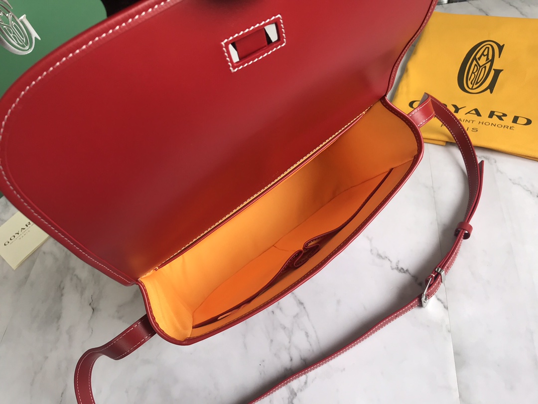 Goyardine Belvedere II MM Red Cloth ref.984489