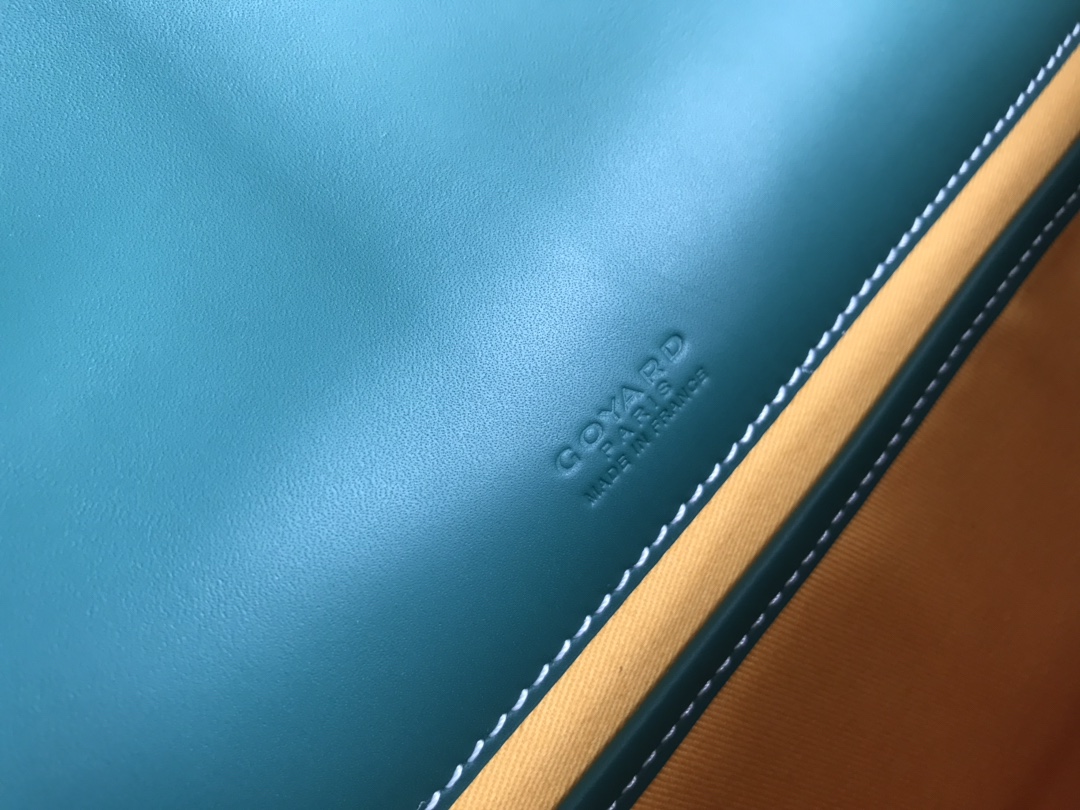 Goyard Green Goyardine Coated Canvas and Leather