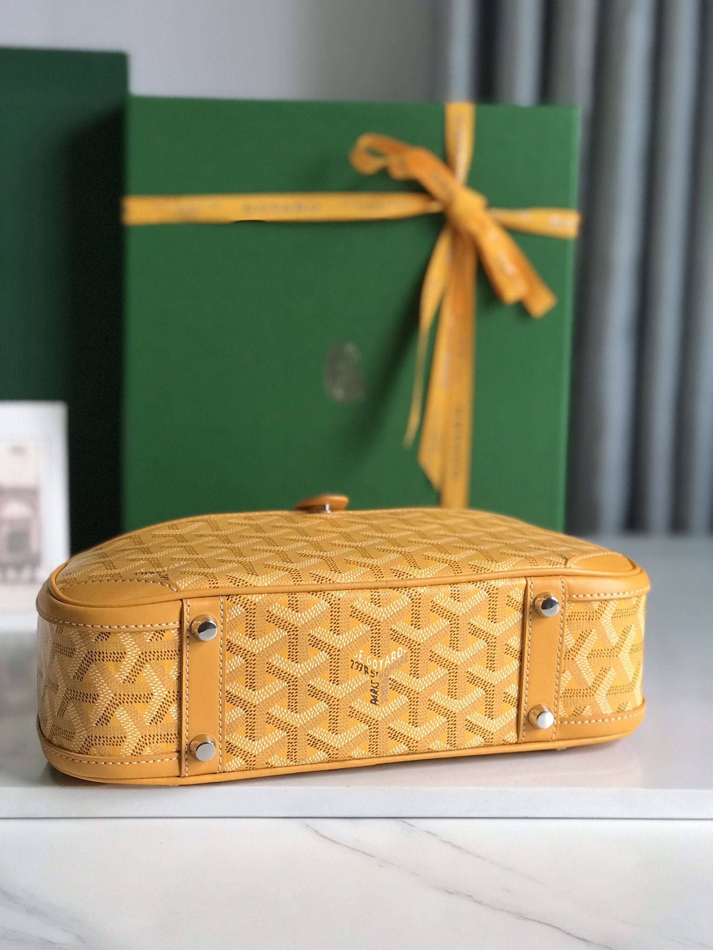 Goyard Saint Jeanne Bag Coated Canvas PM yellow