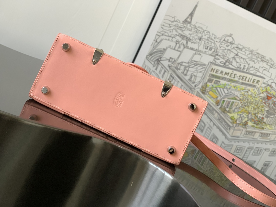 oyard Saigon Structure Nano Bag Pink Goyardine Silver