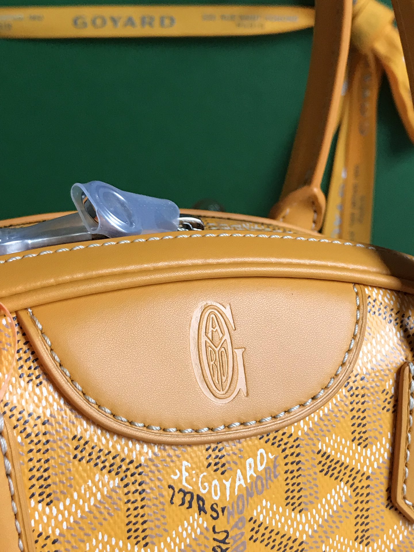 Goyard Saint Jeanne Bag Coated Canvas PM yellow