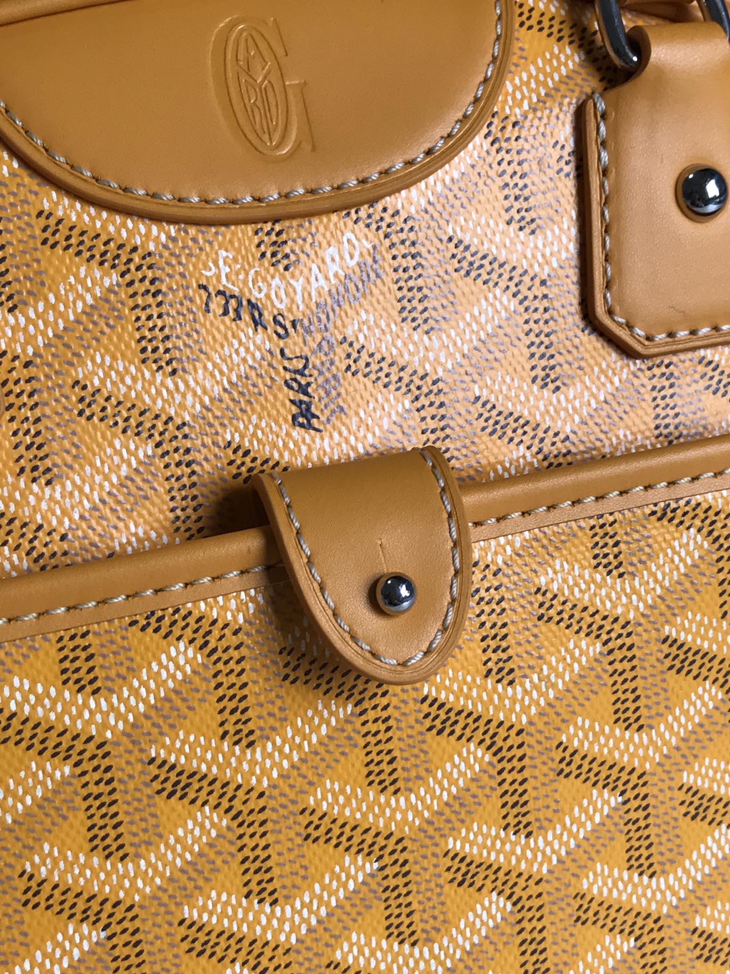Goyard Saint Jeanne Bag Coated Canvas PM yellow