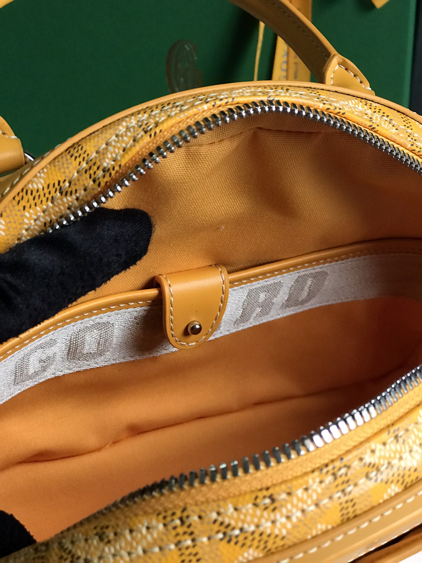 Goyard Saint Jeanne Bag Coated Canvas PM yellow