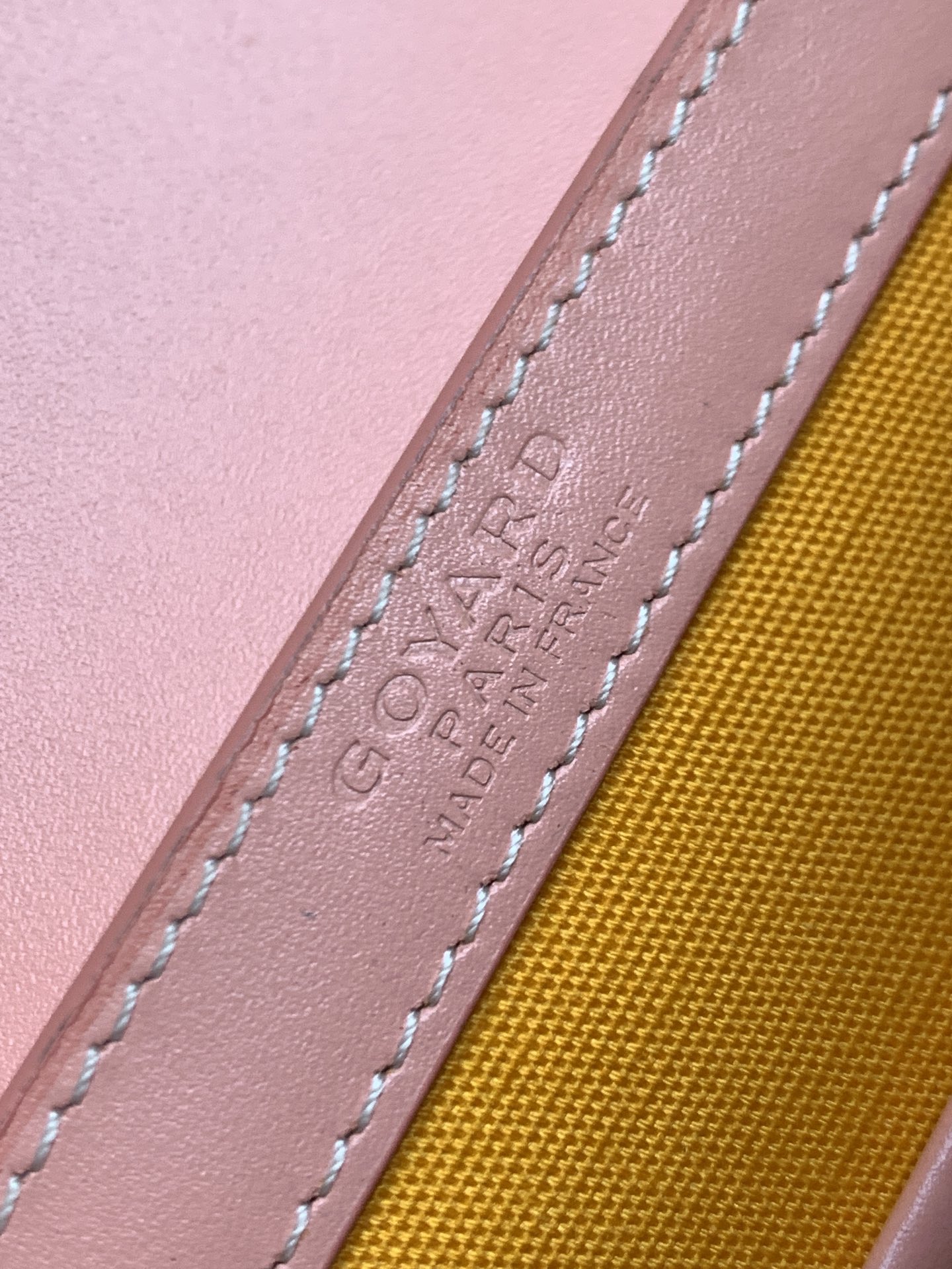 oyard Saigon Structure Nano Bag Pink Goyardine Silver