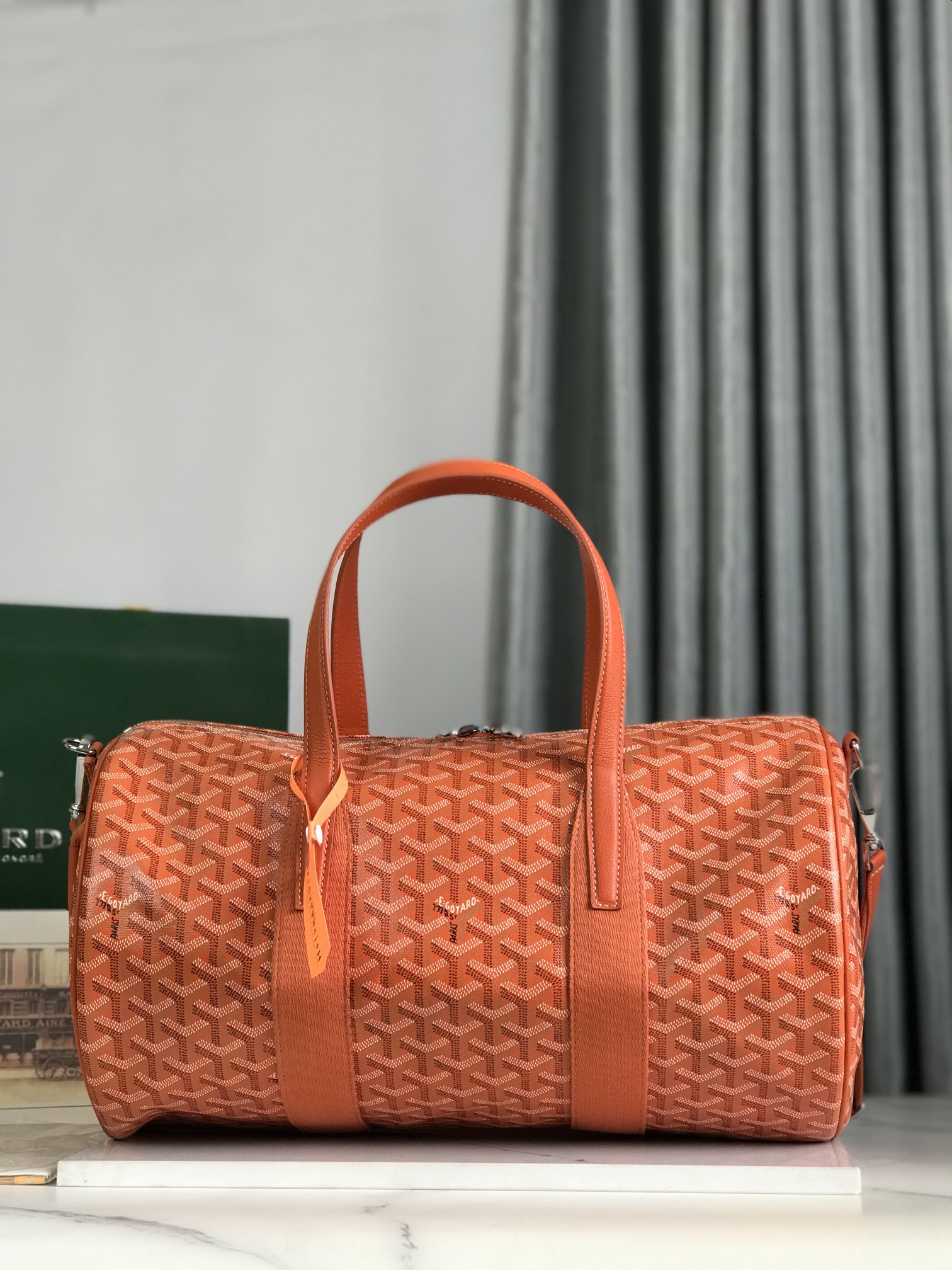 Goyard Barrel 40 Sports Bag Orange –