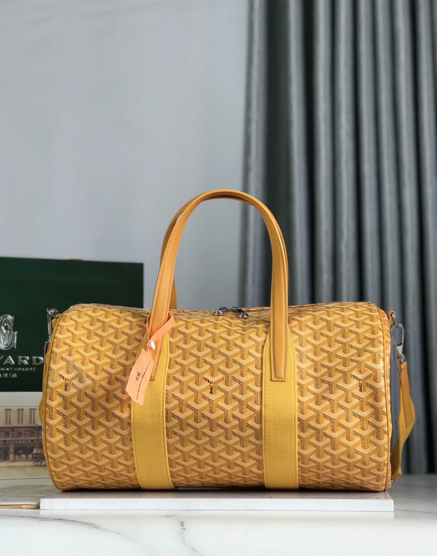 Goyard Barrel 40 Sports Bag Orange –