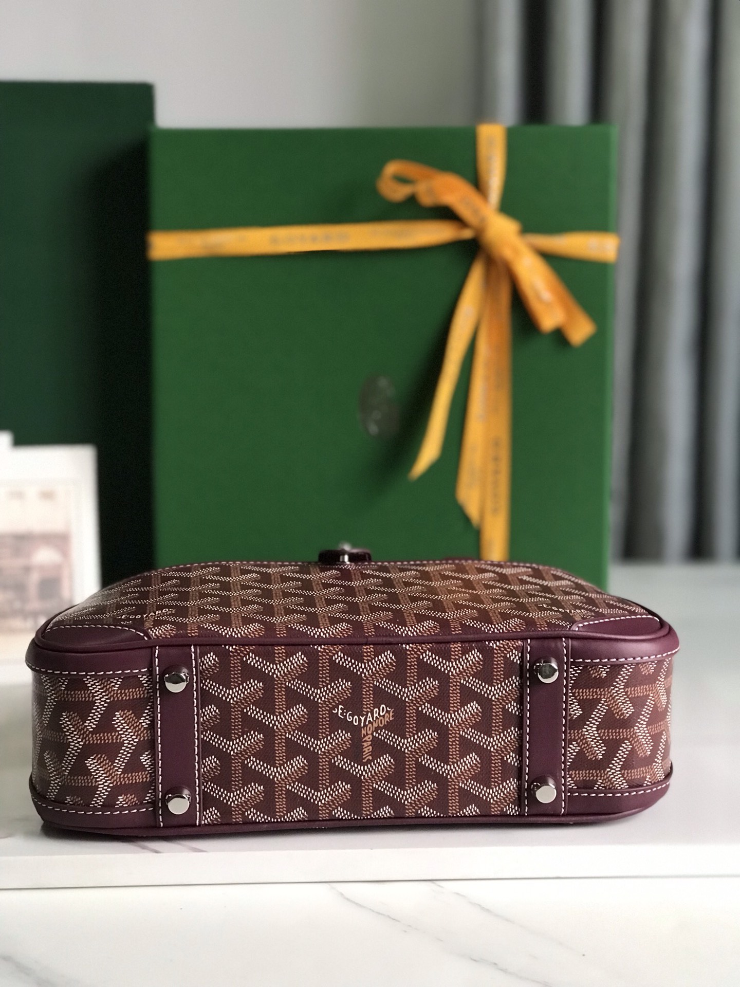 Goyard Goyardine Jeanne PM - Burgundy Handle Bags,