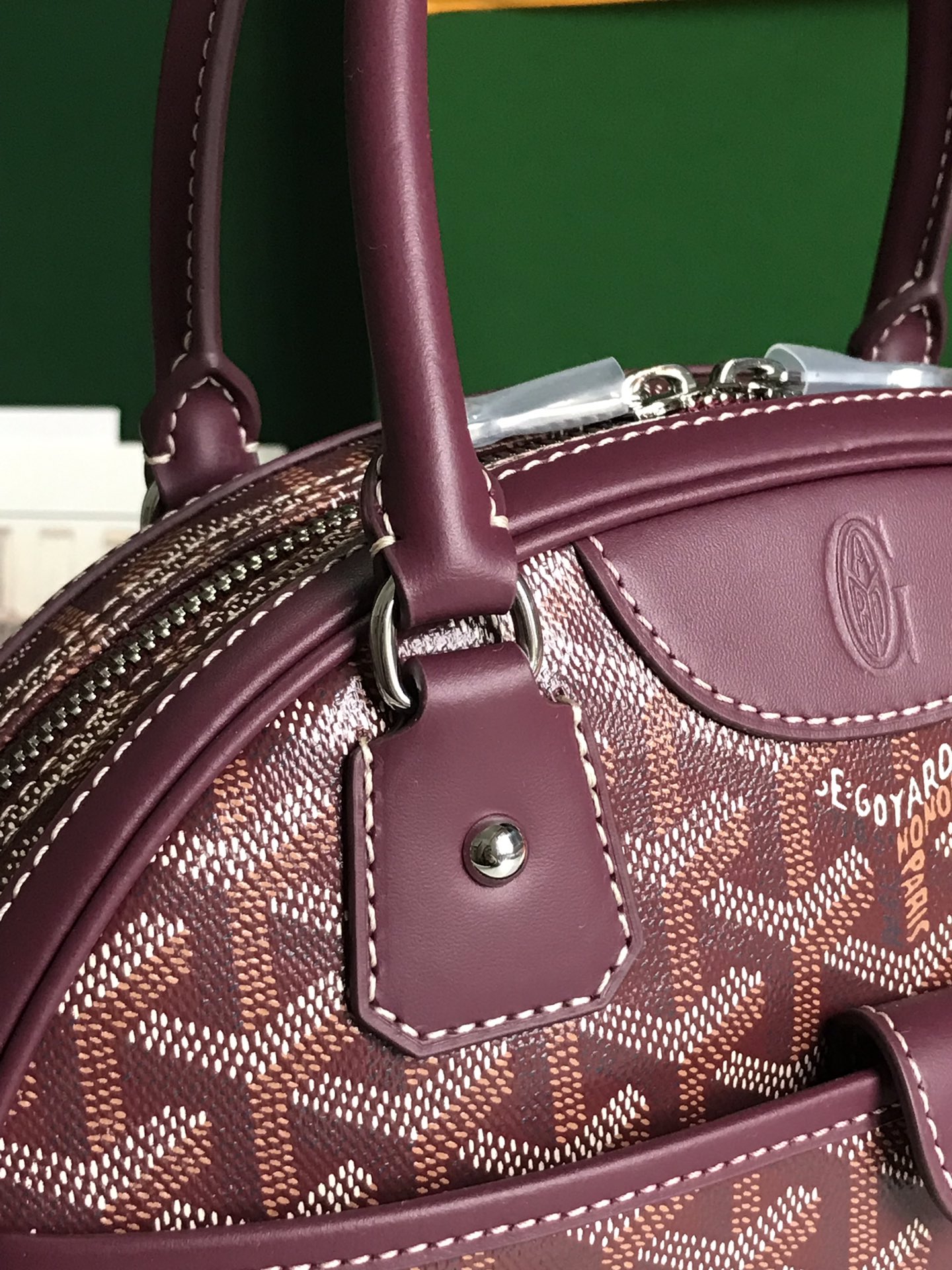 Goyard Goyardine Jeanne PM - Burgundy Handle Bags,