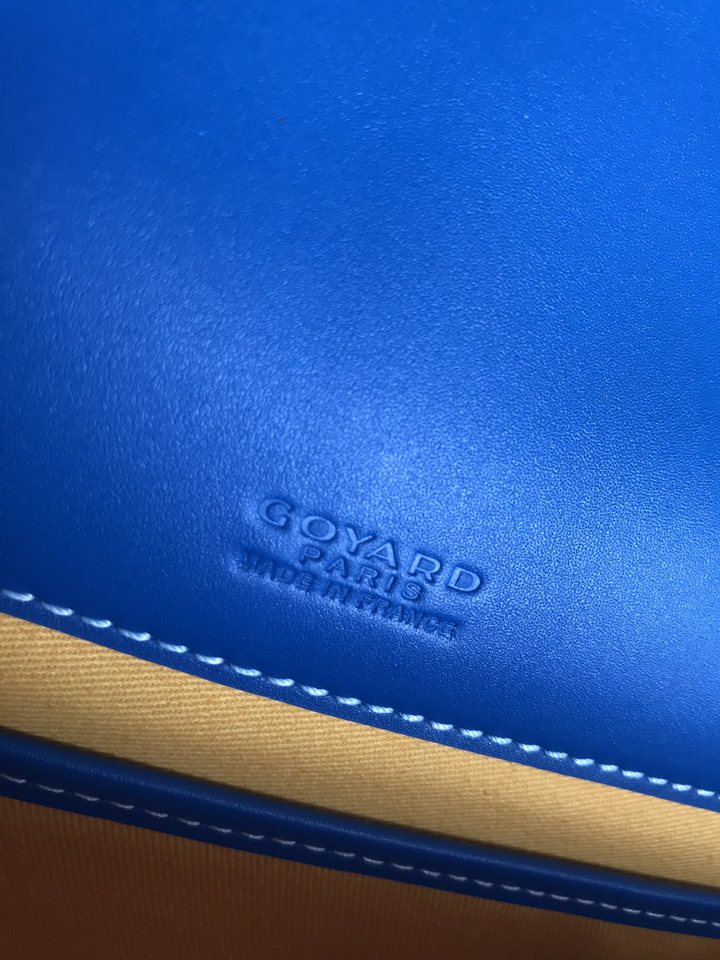 GOYARD Goyardine Belvedere MM Bag Sky Blue