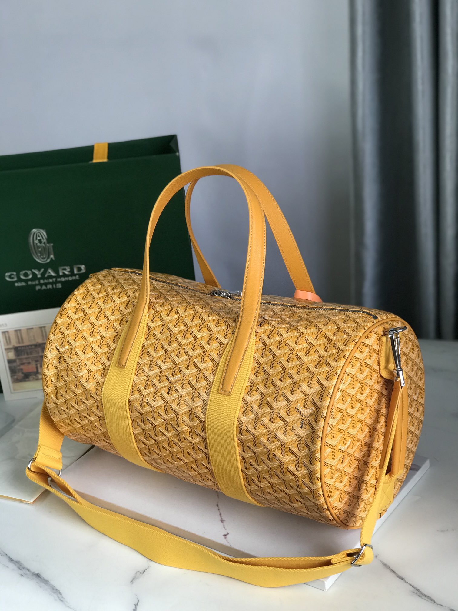 Goyard Barrel 40 Sports Bag Orange –