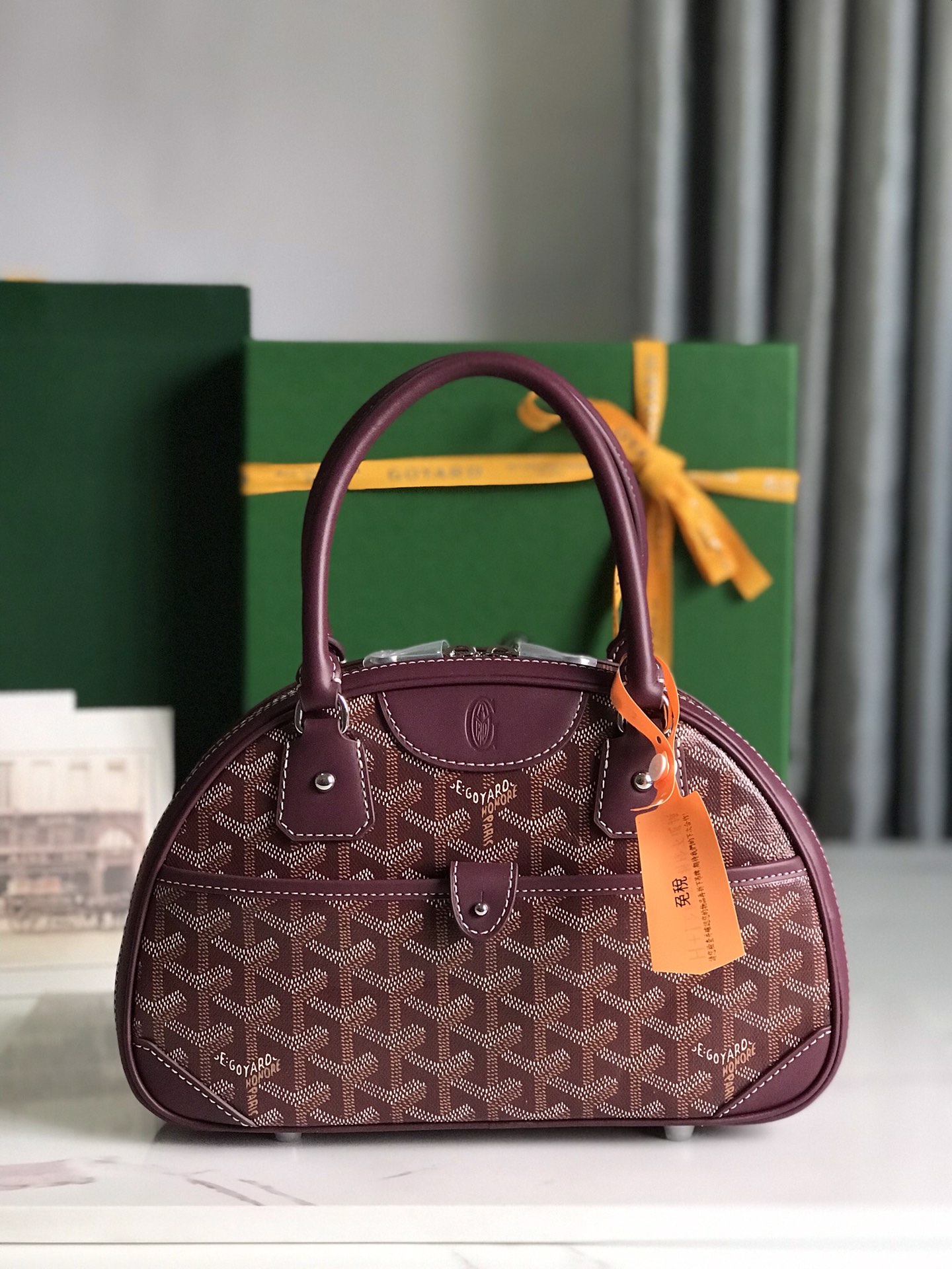Goyard Goyardine Jeanne PM – Burgundy Handle Bags,