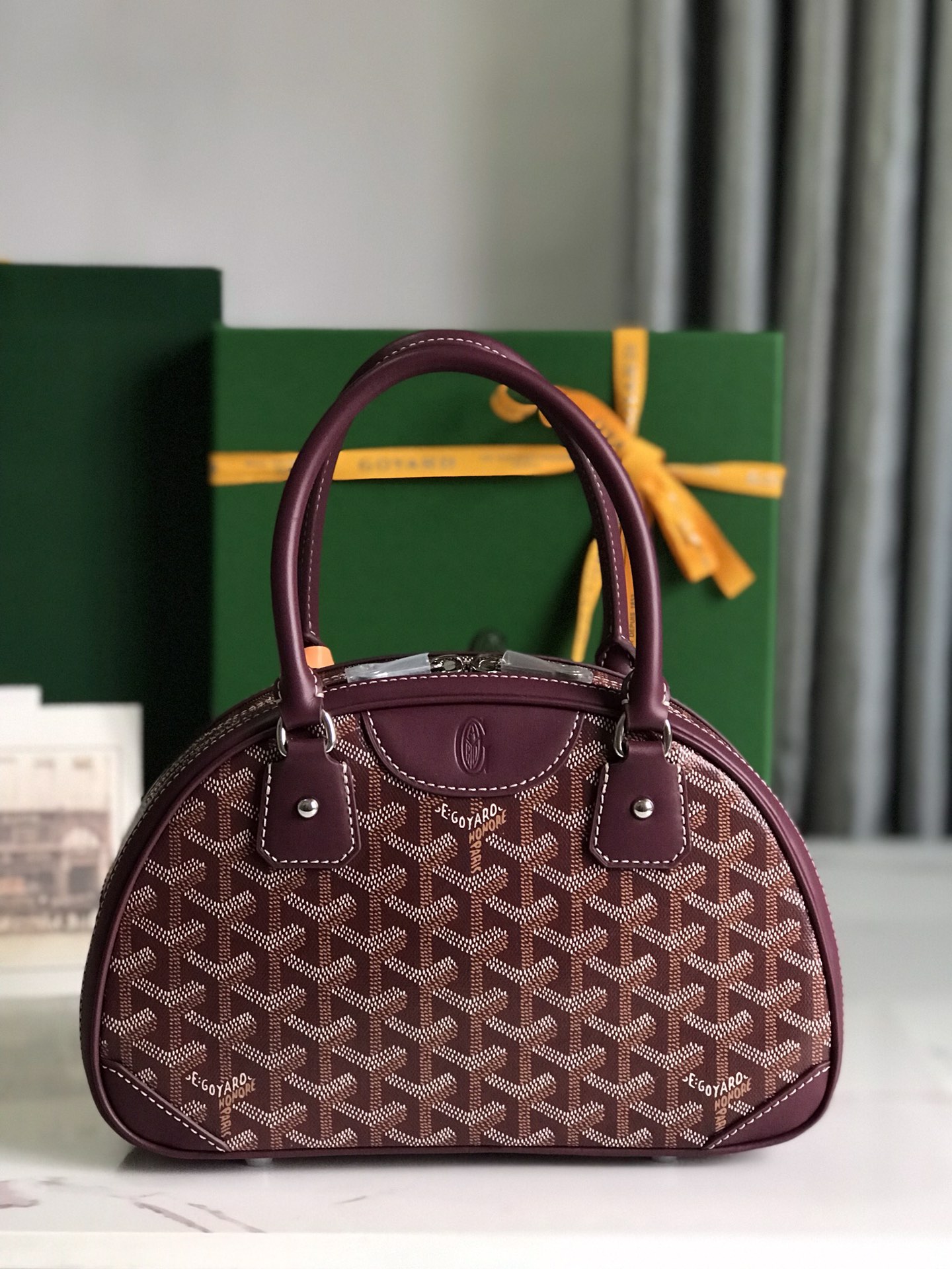 Goyard Goyardine Jeanne PM - Burgundy Handle Bags,