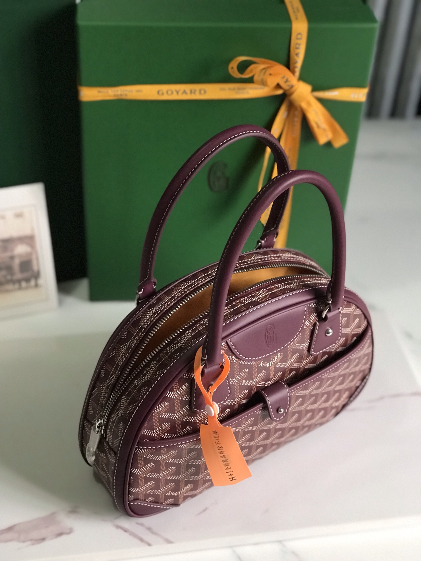 Goyard Goyardine Jeanne PM - Burgundy Handle Bags,