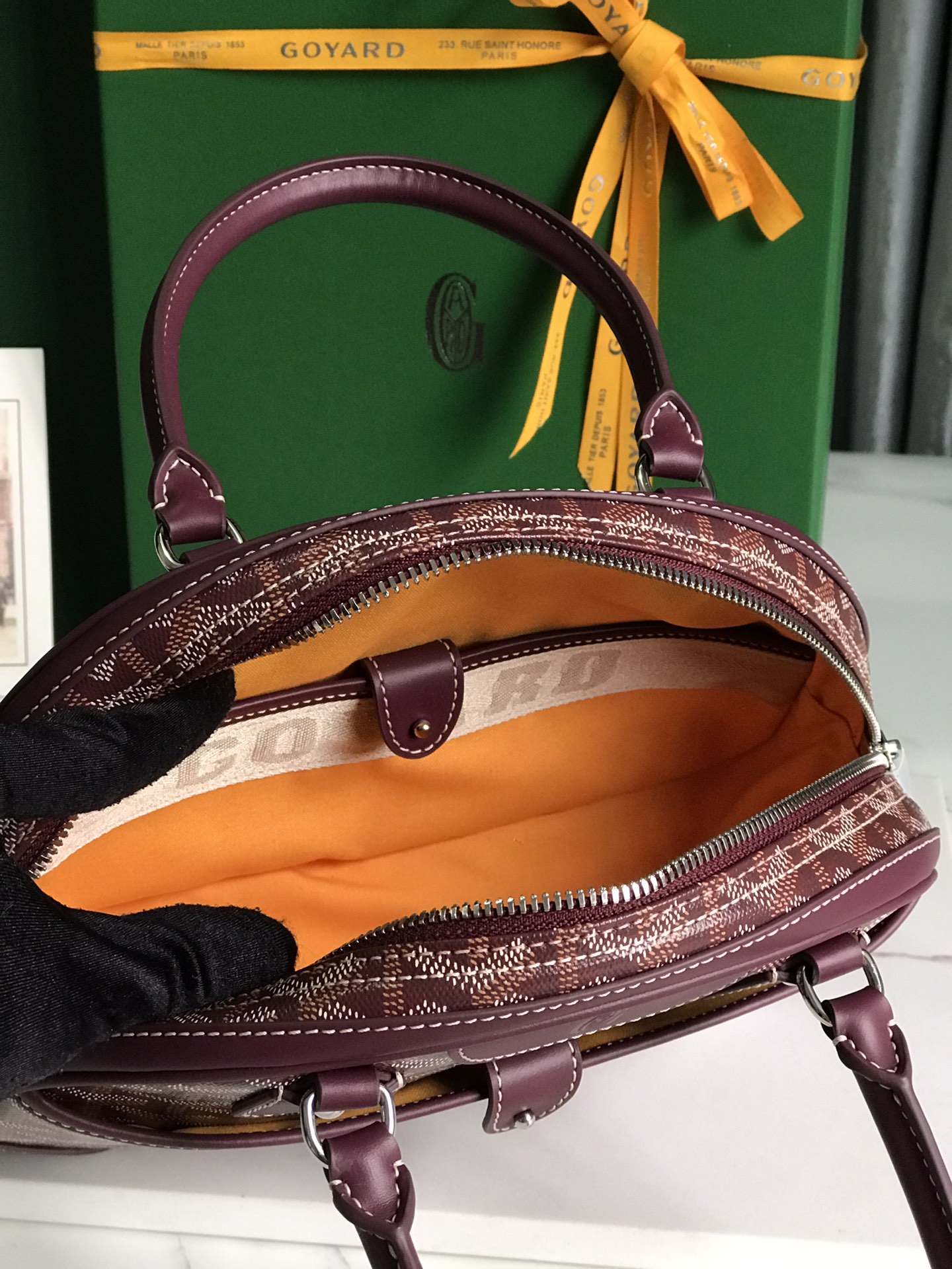 Goyard Goyardine Jeanne PM - Burgundy Handle Bags,