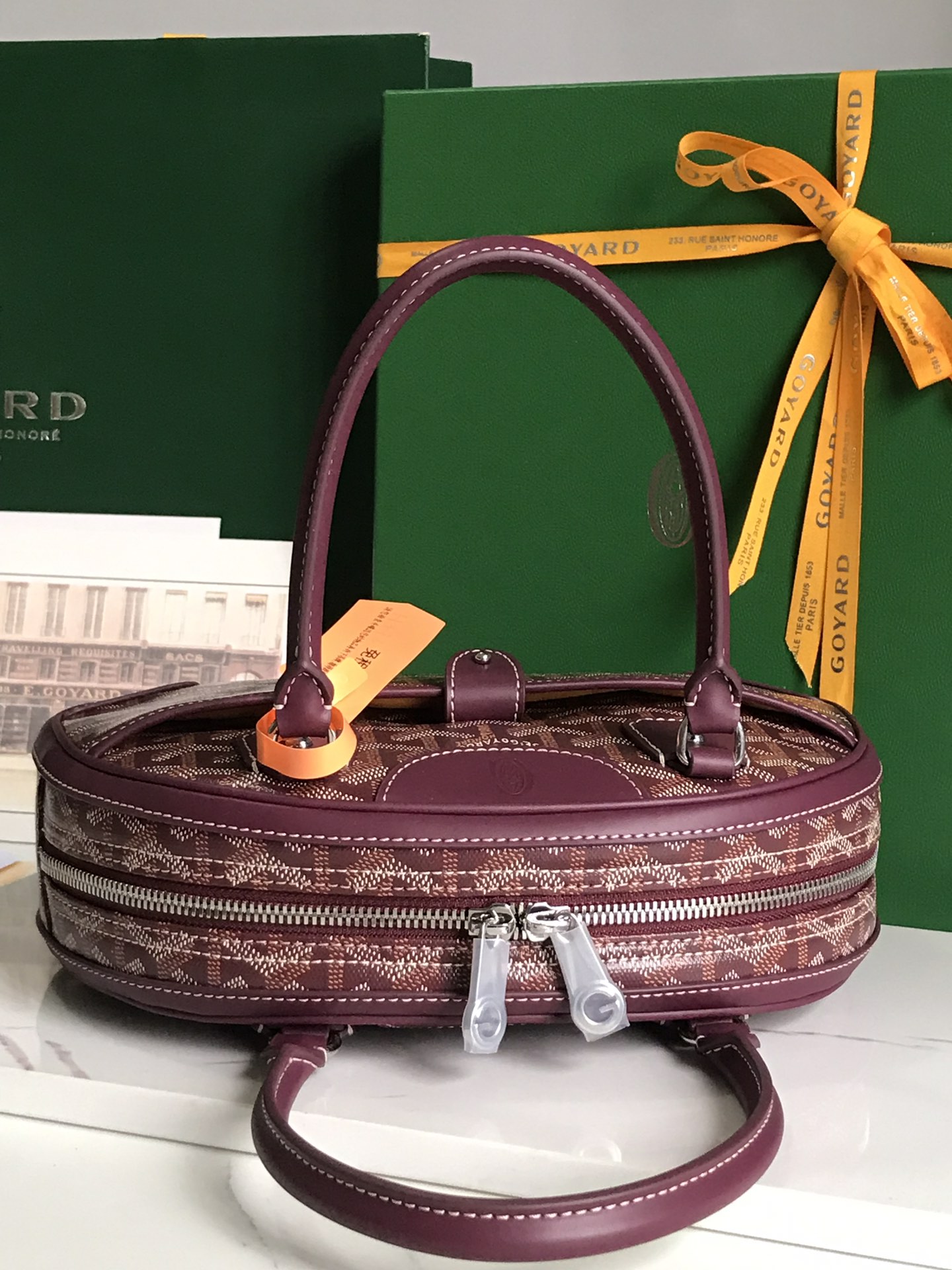 Goyard Goyardine Jeanne PM - Burgundy Handle Bags,