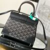 bag Goyard Black Leather Limited Edition Customized Heart Mini Saigon black