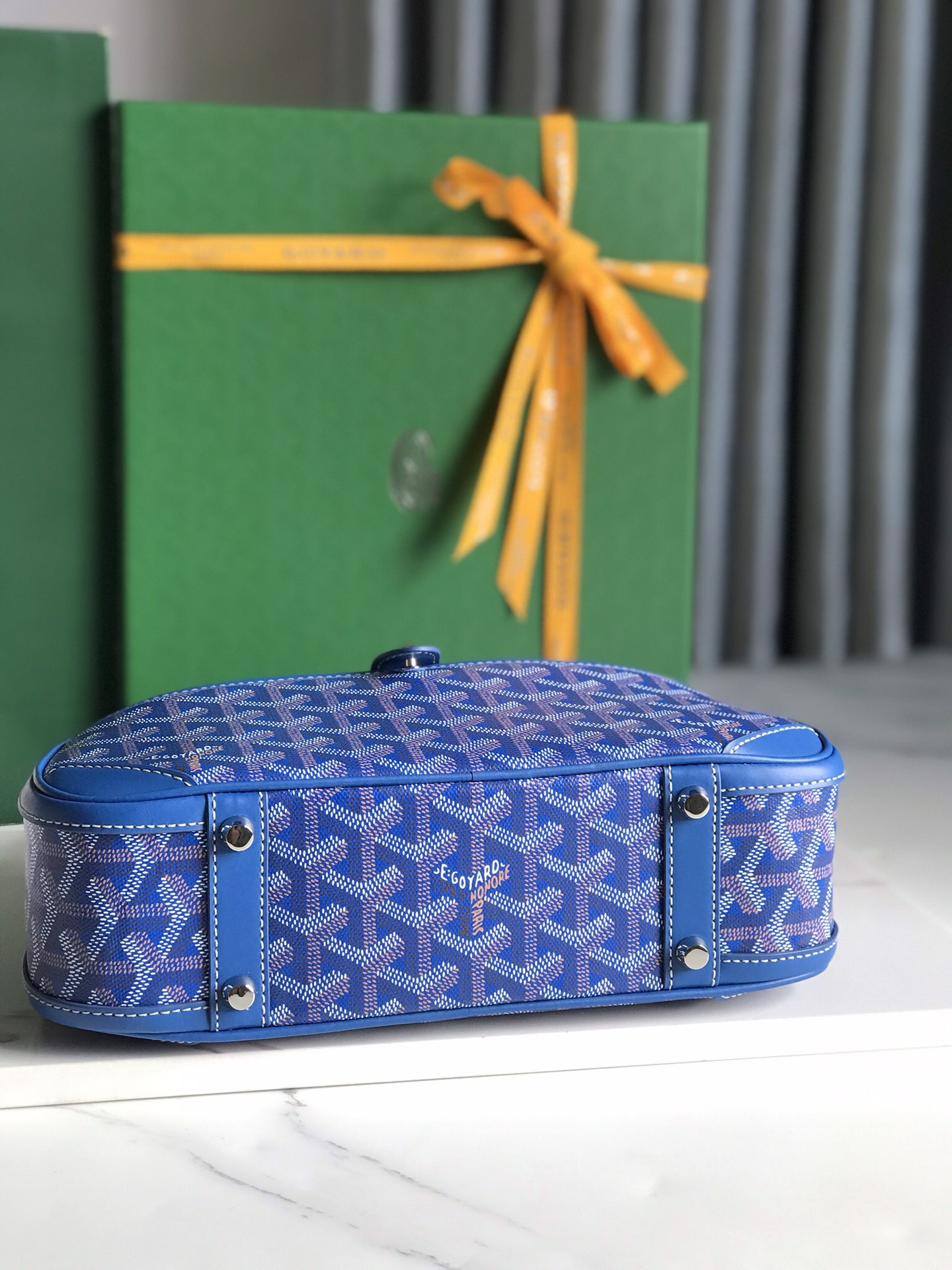 Goyard Saint Jeanne Bag Coated Canvas PM blue
