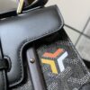 bag Goyard Black Leather Limited Edition Customized Heart Mini Saigon black